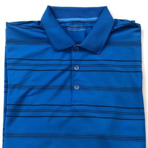 Nike Golf Polo - Blue Stripped - XL